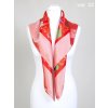 Folklore scarf Ondrit VSh 90x90 BUTTERFLY red