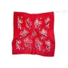 Folklore scarf Ondrin VSh 76x76 ROSE AND TULIP red