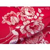 Folklore scarf Ondrin VSh 76x76 ROSE AND TULIP red