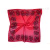 Folklore scarf Ondrin VSh 78x78 ROSE AND LACE red