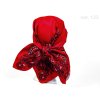 Folklore scarf Ondrin VSh 78x78 ROSE AND LACE red