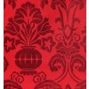 Tablecloth brocade place setting 30x37 set 2 pcs CALYX red