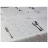 Tablecloth place setting Odaska 30x40 set of 2 baroque white
