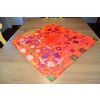 Ubrus Ondrit 66x66 Motýli červená/oranžová