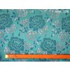 r 6384 126 krojovy brokat ondrin tyrkys modra bila 2