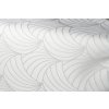Tablecloth Odaska tread 40x140 fans white