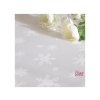 Tablecloth Odasan despite 77x77 snowflakes white
