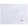 Tablecloth Odasan despite 77x77 snowflakes white