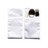 Odaska cutlery pocket set 2pcs smooth white