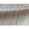 Luxury brocade 160 50749 FLOWERS IN STRIPE ivory | R16
