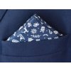 R 57401196 kapesníček do saka PESh vánoční tmavě modrá 4