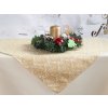 27601425 ubrus brokát ornament 77x77 okrově zlatá 4