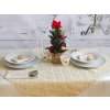 27601425 ubrus brokát ornament 77x77 okrově zlatá 5