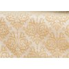 Tablecloth Brocade 77x77 ORNAMENT ocher/gold