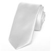 Tie PESh 7 cm satin white