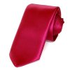 Tie PESh 6 cm satin red