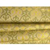 M0000038 Luxusní brokát 160 51037 GOTIKA ecru R5247 r71 ecru osnova žlutá zelená