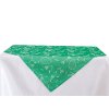 TABLECLOTH ODASKA 77x77 SNOW WHITE green