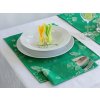 27601568 ubrus odaska prostírání 30x40 set 2ks holubička zelená R4666 6