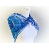 18101198 šátek PESh 70x70 tisk aguarelle spiral modra PS275 4