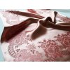 Folklore scarf Ondrin VSh 77x77 ROSE AND LACE salmon