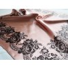 Folklore scarf Ondrin VSh 77x77 ROSE AND LACE salmon
