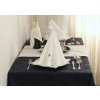 Napkin 100% cotton 46x46 cm with embroidery ANCHOR white