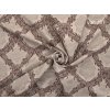 MU001592 Luxusní brokát 160 50749 BAROQUE ecru R6328 r57 režná osnova hnědášedá upraveno (1)