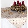 Tablecloth Odasan 70x70 PRINT heart/snowflake