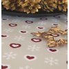 Tablecloth Odasan 70x70 PRINT heart/snowflake