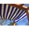 Shading tarpaulin SQUARE/RECTANGLE Upron (optional dimensions) - blue/white stripe