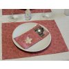 27600740 ubrus odaska prostírání 30x40 set 2ks girlandy růžová R5988 3
