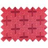 Brocade sample 5x10cm 50749 CROSS IN A BRANCH burgundy