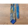 Tie PESh 8 cm with Rýmařov motif royal blue