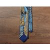 Tie PESh 8 cm with Rýmařov motif light blue