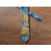 Tie PESh 8 cm with Rýmařov motif light blue
