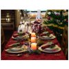 Tablecloth Odaska place setting 30x40 set of 2 pieces angel reverse burgundy