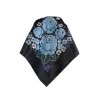 Folklore scarf Ondrit Vsh 76x76 HYDRANGEA black