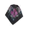 Folklore scarf Ondrit VSh 76x76 LILY OF THE VALLEY black