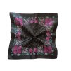 Folklore scarf Ondrit VSh 76x76 LILY OF THE VALLEY black