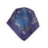 Folklore scarf Ondrit VSh 80x80 HYDRANGEA WITH WHIPS blue