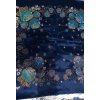Folklore scarf Ondrit VSh 80x80 HYDRANGEA WITH WHIPS blue