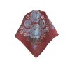 Folklore scarf Ondrit VSh 76x76 HYDRANGEA maroon