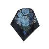 Folklore scarf Ondrit Vsh 76x76 HYDRANGEA WITH WHIPS black