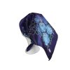Folklore scarf Ondrit Vsh 76x76 BOUQUET WITH WHIPS blue