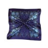 Folklore scarf Ondrit Vsh 76x76 BOUQUET WITH WHIPS blue