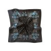 Folklore scarf Ondrit VSh 76x76 LILY OF THE VALLEY black