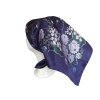 Folklore scarf Ondrit Vsh 76x76 LILY OF THE VALLEY blue