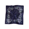 Folklore scarf Ondrit Vsh 76x76 LILY OF THE VALLEY blue