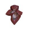 Folklore scarf Ondrit VSh 76x76 HYDRANGEA WITH WHIPS maroon